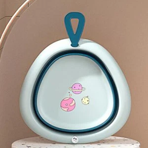 Foldable Wash Basin Portable Plastic Basins Sturdy Lightweight For Kids Baby For - Picture 1 of 14