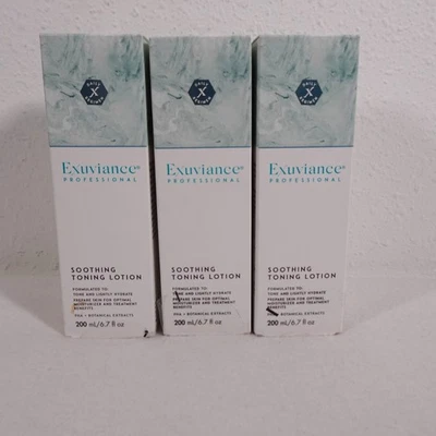 Exuviance профессиональный успокаивающий тонизирующий лосьон успокаивает увлажняет 3 бутылки @ 6,7 унц - Изображение 1 из 4