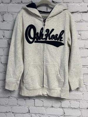 OshKosh B'gosh Kids Light Gray Zip-Up Hoodie - Image 1 of 4
