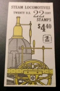 US 2366a BK163 Steam Locomotives, Complete Booklet/20, 4 panes/5, Mint NH - Picture 1 of 2