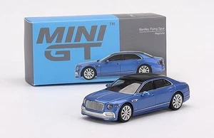 Bentley Flying Spur 1:64 Blue RHD by Truescale Miniatures Mini GT - Picture 1 of 1