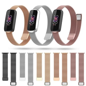 For Fitbit Luxe Tracker Stainless Steel Mesh Bracelet Magnetic Loop Band Strap - Picture 1 of 24