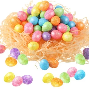 160 Pcs Mini Easter Eggs Shiny Foam Decorative Eggs Bulk for Craft DIY Easter... - Picture 1 of 7