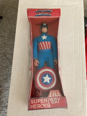 A3 Mego Lili Ledy Captain America mostly REPRO 1970's - Image 1 of 4