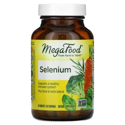 MegaFood DailyFoods Selenio 60 Comprimidos Sin Lácteos, Sin Gluten, Sin Soja, Foto 1 de 2