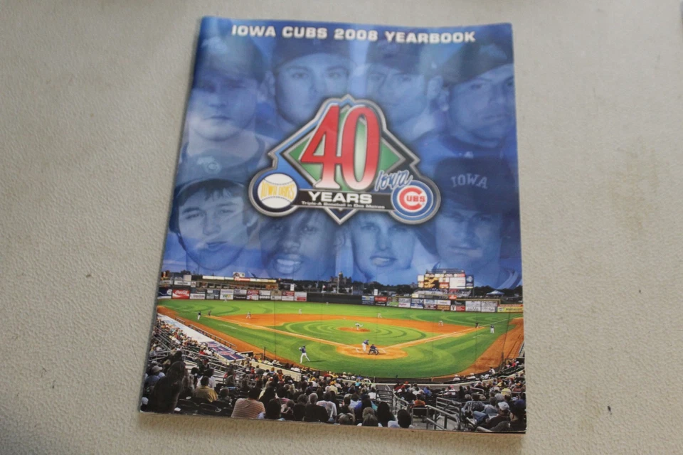 2008 Iowa Cubs Baseball Team AAA Yearbook / Program - Image 1 of 4