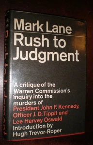 RUSH TO JUDGMENT by Mark Lane 1966 1st Edition 1st Print Hardcover VERY GOOD - Picture 1 of 2