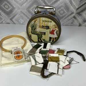 Vintage Singer Lunch/Carry-All Box, Top Zustand Nostalgisch + Extras! - Bild 1 von 12