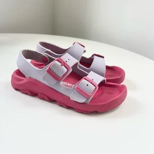 Birkenstock Mogami Birko-Flor Kinder Jugend Sandale Lila Rosa Schnallenriemen S 30 12 - Bild 1 von 8