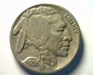 1936-S BUFFALO NICKEL VERY FINE VF NICE ORIGINAL COIN BOBS COINS FAST 99c SHIP - Picture 1 of 2