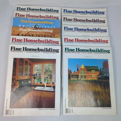 Fine Homebuilding Magazine Lot of 11 1993-1995 - Clean & Nice! - Image 1 of 4