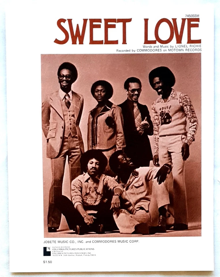 Commodores - Sweet Love - 1975 Original USA Sheet Music - Image 1 of 1