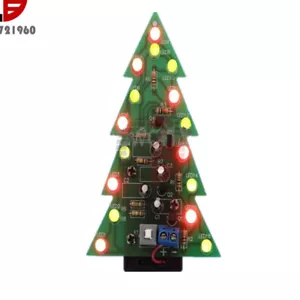 Árbol de Navidad LED intermitente Luz Intermitente Rojo Verde Flash Circuito LED HAZLO TÚ MISMO Kits - Imagen 1 de 8