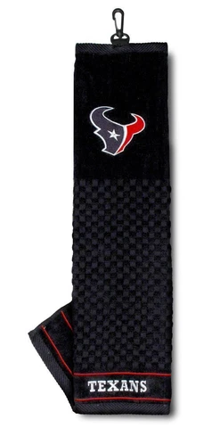 Houston Texans Golf Bag Embroidered Towel - Tri-Fold 16" x 25" Club Course Cover