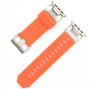 Silikonowa gumowa taśma Metalowe złącze do Apple Watch Ultra/10/9/8/7/SE/6/5/4/3 - Zdjęcie 1 z 43