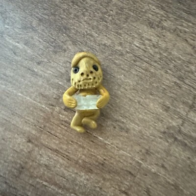 Troll gnomo elfo de arcilla con punta de cuarzo natural cristal encanto colgante Perú Hippie Foto 1 de 4