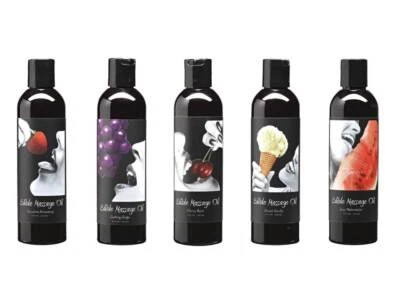 Earthly Body 100% Natural Flavoured Edible Massage Oil 100% Natural 60ml / 236ml