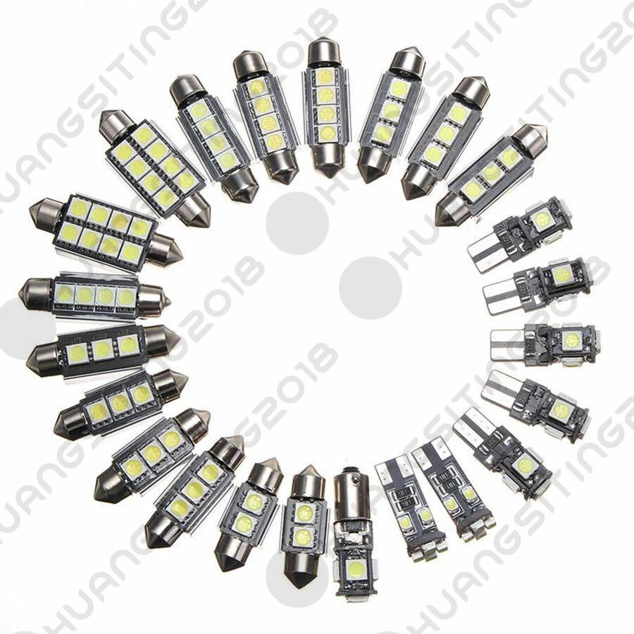 17PC White LED Bulb Interior Light Kit For Mercedes Benz R230 SL300 SL65 AMG Foto 1 de 4