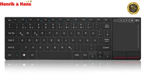 Rii K22 Funk Kabellos MultiMedia Tastatur Touchpad Wireless Computer Keyboard - Bild 1 von 5