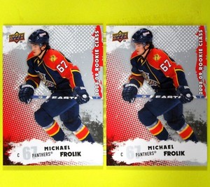 MICHAEL FROLIK  08-09   X2 ROOKIE CLASS 2008  #2    Now With Flames