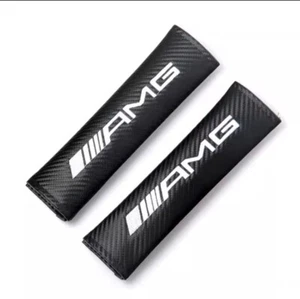 2 Gurtschoner Gurtpolster Carbon Sicherheitsgurt Mercedes benz AMG - Bild 1 von 3