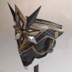 Genshin Impact Mask Fatui The Captain Capitano Helmet Cosplay Full Mask Props - Picture 1 of 8