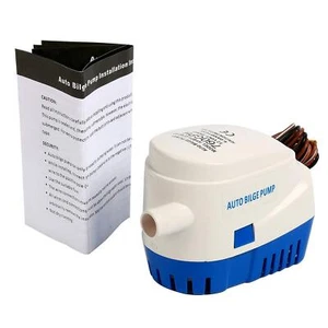 760GPH 12V Boat Automatic Submersible Bilge Water Pump Built-in Float Switch US - Picture 1 of 7