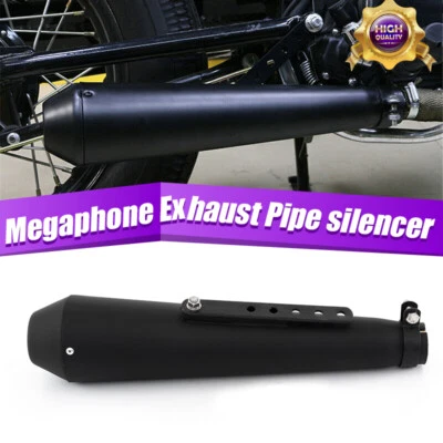 Universal Motorcycles Steel Exhaust Pipe Mufflers Fit For Harley Racer Honda USA - Image 1 of 4