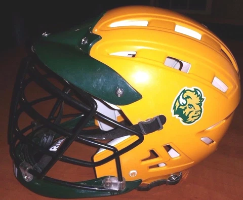 North Dakota State Bison University Lacrosse Riddell Men's Team Helmet (L) Large Cover