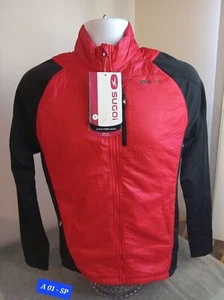 Sugoi alpha hybrid jacket polartec Red & black long sleeve Small New $50 A-01 S - Picture 1 of 6