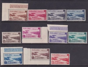 1950/51 Somalie A.F.I.S.: Poste Aérienne - Avion Et Vue (N°1/11) L.445(427/s116) - Picture 1 of 1