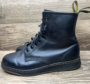 Dr. Martens Air Wair Newton Black Leather Doc's Boots - Women's 9 Men’s 8 - Picture 1 of 9