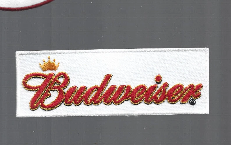 NUEVO 1 3/4 x 4,5 pulgadas Budweiser Bar Cerveza PLANCHA EN PARCHE ENVÍO GRATUITO Foto 1 de 1