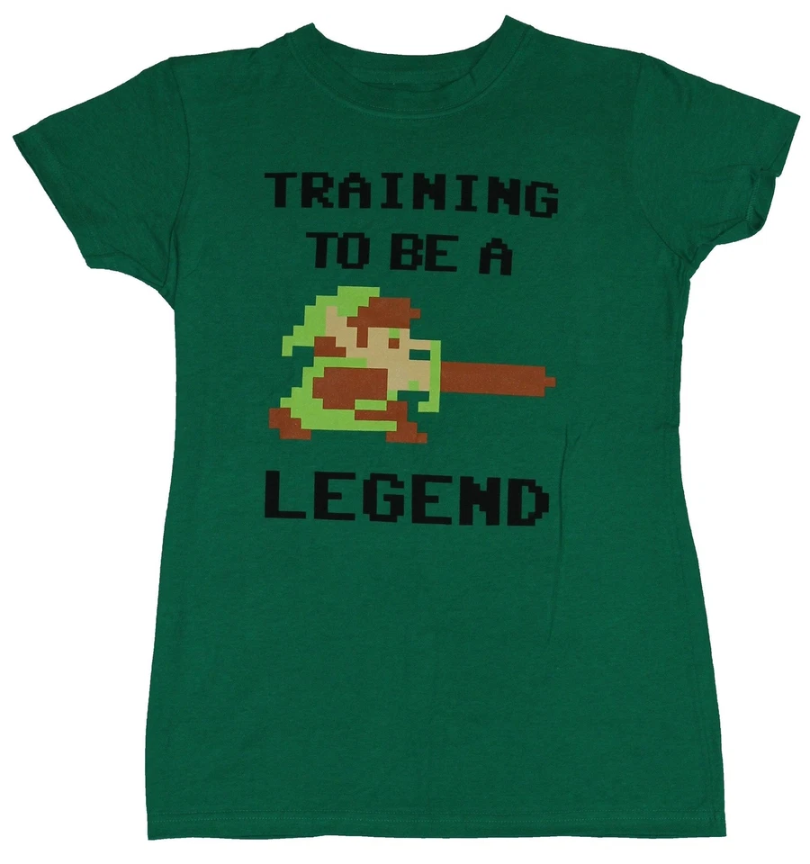 Camiseta Legend of Zelda Girls Juniors - Training to be a Hero 8-Bit Link Foto 1 de 1