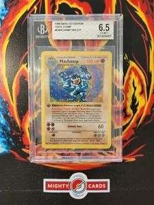 Pokemon Card Machamp 9/102 Base Set 1. Edition Holo BGS 6,5 EXC-MT + SHADOWLESS - Bild 1 von 2
