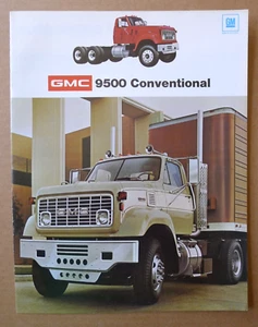 Minty 1974 Original GMC 9500 Conventional Truck Sales BROCHURE - Foto 1 di 5