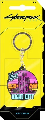 WHOLESALE LOT of 10 Cyberpunk 2077 Visit Night City rubber keychain Projekt Red - Image 1 of 2
