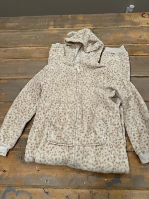 2 ПАРЫ Cat & JACK цель пижамы цельный девочек XL 14 Рождество и леопард - Изображение 1 из 4