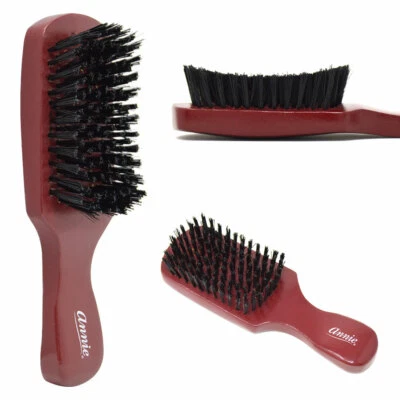 Annie Curved HARD Boar Bristle Wave Hair Brush Wooden Handle Premium Quality - Image 1 of 4