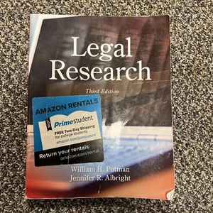 Legal Research, Paperback by Putman, William H.; Albright, Jennifer R., Brand... - Picture 1 of 2