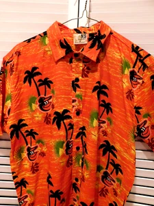 Baltimore Orioles MLB Baseball Hawaii Print Button Shirt - XL (48" Brustumfang), Neu ohne Etikett - Bild 1 von 2