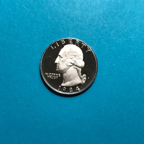 1984 S Washington Proof Quarter    FREE SHIP Cover