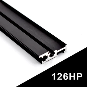 126HP Eurorack Rail BLACK - Picture 1 of 7