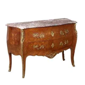Antique Chest of Drawers Louis XV Poplar Oak France XIX Century Original - Picture 1 of 12
