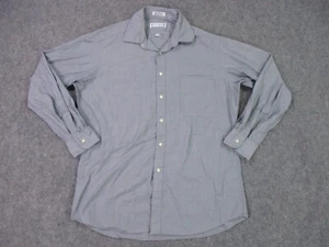 Yves Saint Laurent Mens Shirt 16 32 33 Large Grey Soft 100% Cotton Pocket YSL - Picture 1 of 17