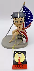 2002 Westland Giftware Betty Boop Figur amerikanische Flagge Gott segne Amerika #6942 - Bild 1 von 15