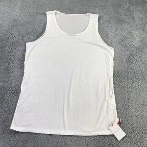 Derek Rose London Tank Top Mens 2XL XXL White Tank Shirt Top Jersey Stretch A4 - Picture 1 of 7