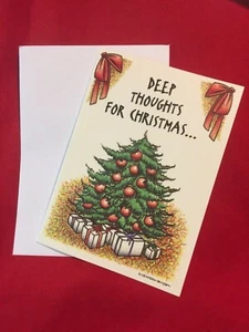 Tarjeta de felicitación traviesa humor divertido broma sarcástica feliz Navidad feliz año nuevo - Imagen 1 de 2