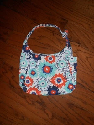Bolso Hobo Bandolera Retirado Thirty One Reversible Paradise Pop Y Azul Marino Onda Foto 1 de 4