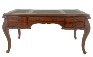 Palazzo Dario Mahogany Baroque Desk 160X75 Cm Executive Office - Picture 1 of 7